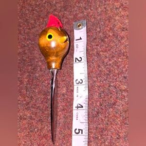 Vintage Teak Letter Opener In The Likeness Of A Hen